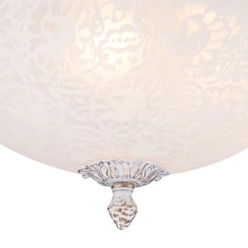 Lampa sufitowa pałacowa Pascal C908-CL-03-W Maytoni szklana antyczny brąz