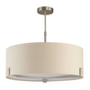 Lampa wisząca z abażurem Hayfield 95834 Endon satyna nikiel szara