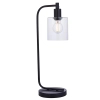 Stołowa lampa Toledo 95457 szklana czarny przezroczysty