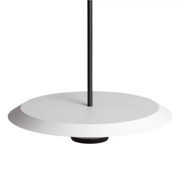 Lampa wisząca metalowa Rotonde ABR-LWO-RTO-10W-BZ LED 10W biała czarna