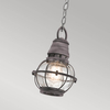 Zewnętrzna lampa wisząca Bridge Point KL-BRIDGEPOINT8S IP44 łańcuch cyna