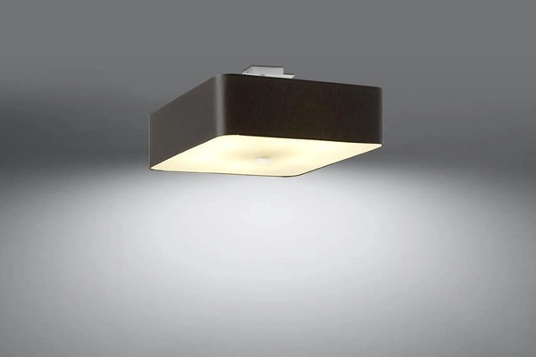 Plafon LAMPA sufitowa SL.0776 abażurowa OPRAWA kwadratowa czarna