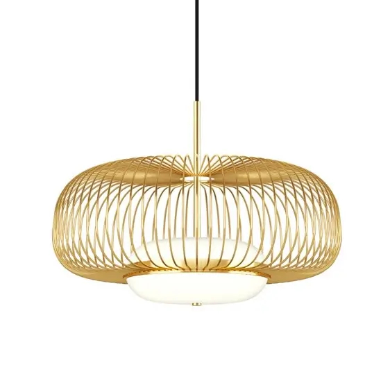 Druciana lampa wisząca Levitation MOD376PL-L30G3K LED 20W 3000K mosiądz