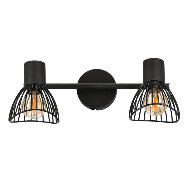 2-punktowa lampa ścienna Fly 92-61898 z regulacją czarny