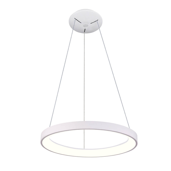 Wisząca lampa ring Vico PND-53675-058RPC-WH-3KS4K-TRDIMM Italux LED 48W 3000-4000K biały