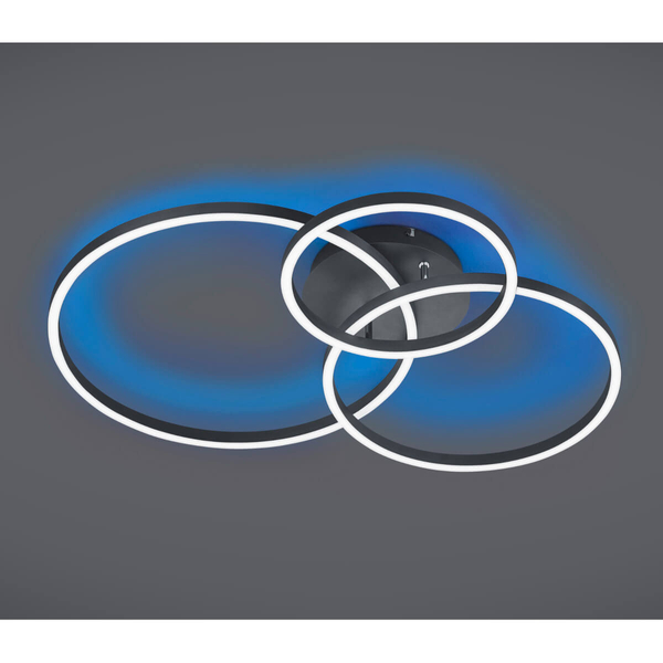 Plafon sufitowy Winona 670810632 Trio LED 28W 2700-6500K ring czarny