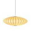 Lampa wisząca SILK FLAT ST-2328-60 z tkaniny kula biały