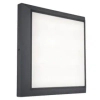 Kwadratowy kinkiet ścienny HELENA 5102101118 LED 21,5W 4000K IP54 szary
