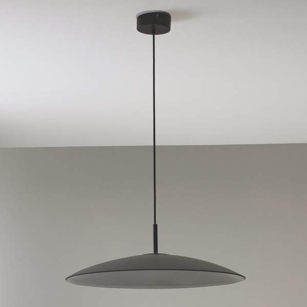 Wisząca lampa PECA LE44271 LED 17W 3000K kopuła szara czarna