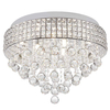 Sufitowa lampa z kryształkami CAPRI 19027-M glamour srebrny przezroczysty
