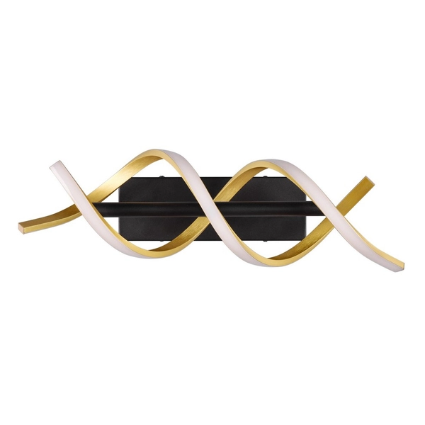 Lampa ścienna SEQUENCE 241810208 Trio LED 22W zmienna barwa spiralka przełącznik złota