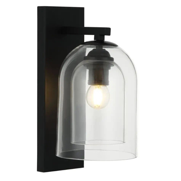 Szklana naścienna lampa Elaris LP-8103/1W TR nad stolik przezroczysty
