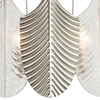 Kinkiet glamour do sypialni Palermo W03077NI Cosmolight metal szkło nikiel