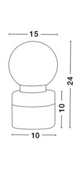 Nowoczesna lampa nocna Plata do sypialni złota szara