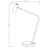 Biurkowa lampka STIRLING 36620/03/30 Lucide LED 3W 2700K czarna