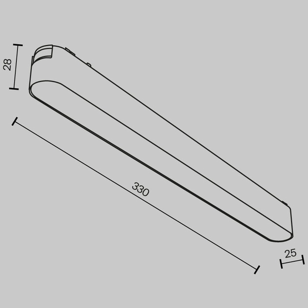 Lampa szynowa magnetyczna Basis TR080-1-18W4K-W LED 16W 4000K podłużna biała