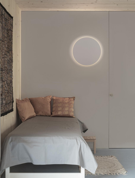 Ścienna lampa minimalistyczna Chica koło LED 20,5W 3000K białe