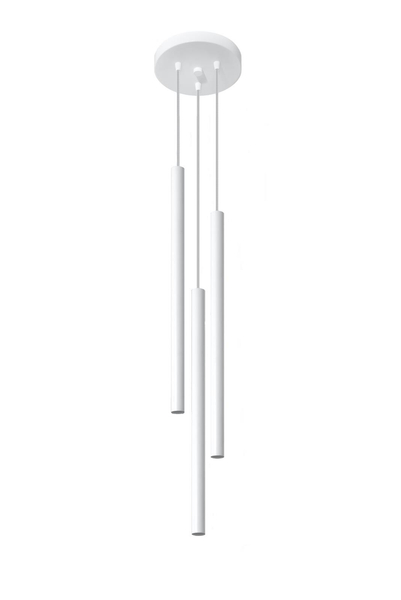 LAMPA wisząca Pastelo SL.0467 Sollux metalowa OPRAWA zwis kaskada tuby sople białe