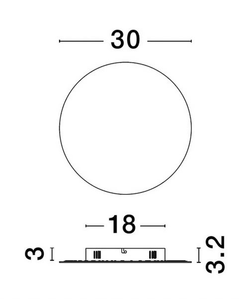 Pokojowa lampa ścienna Chica circle do holu LED 22,5W 3000K złota