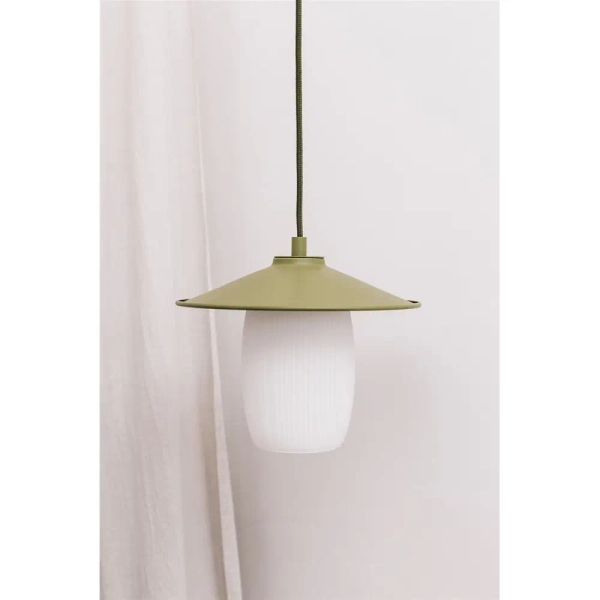 Lampa wisząca do salonu Jingu JNA122P0 szklany klosz biały czarny