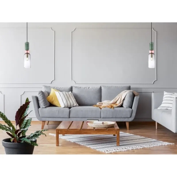 Lampa wisząca do jadalni Manso PND-37462D-MC-GD Italux multikolor