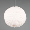 Pluszowa lampa wisząca Furry R31581001 kula biały