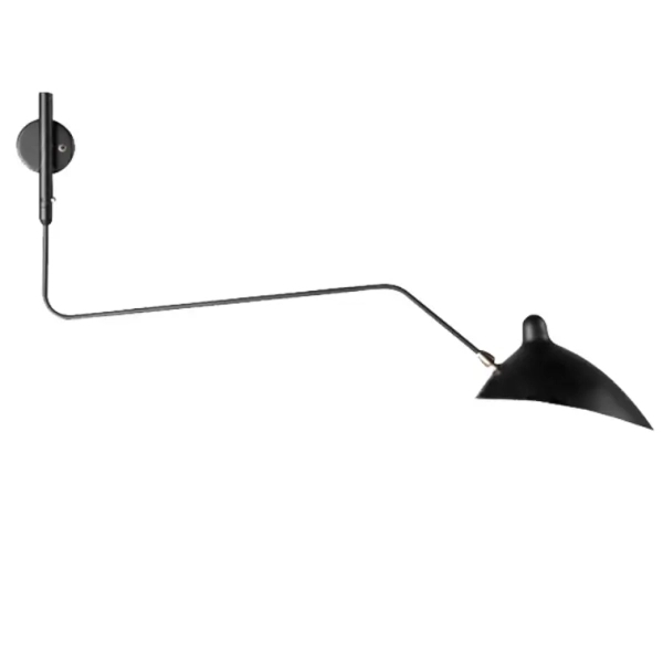 Kinkiet ścienny na peszlu Crane ST-W8701 Step do sypialni czarny