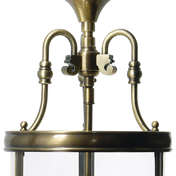 Lampa wisząca świece Lambeth LAM0375 Dar Lighting przezroczysta mosiądz