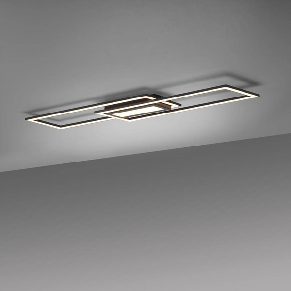 Czarna lampa sufitowa Asmin 14694-18 LED 45W 3000K pokojowy plafon