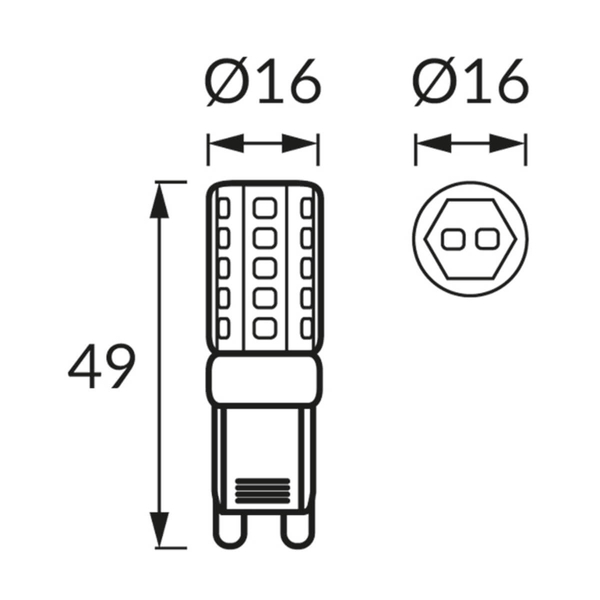 Żarówka sztyft Bob 03677 Ideus G9 4W 4000K 412lm biała
