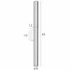 Podłużny kinkiet Fayette W0365 LED 12W 3000K IP44 metalowy szklany czarny