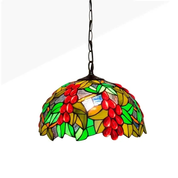 Witrażowa lampa wisząca Capolavoro ABR-LW-CAPO2 do kuchni szklana kolorowa