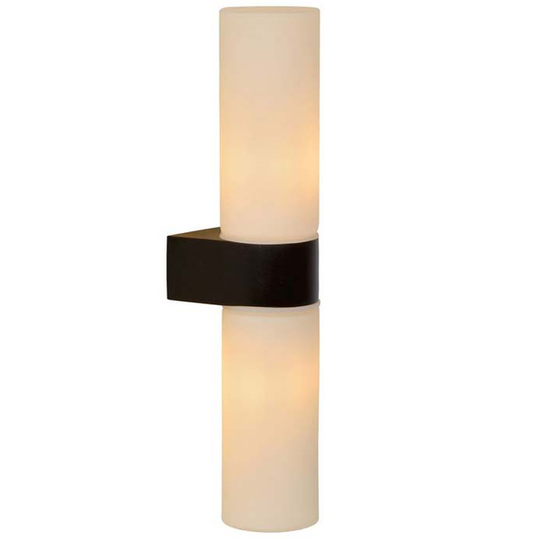 Ścienna lampa czarna Jesse 04202/02/30 szklana tuba do przedpokoju