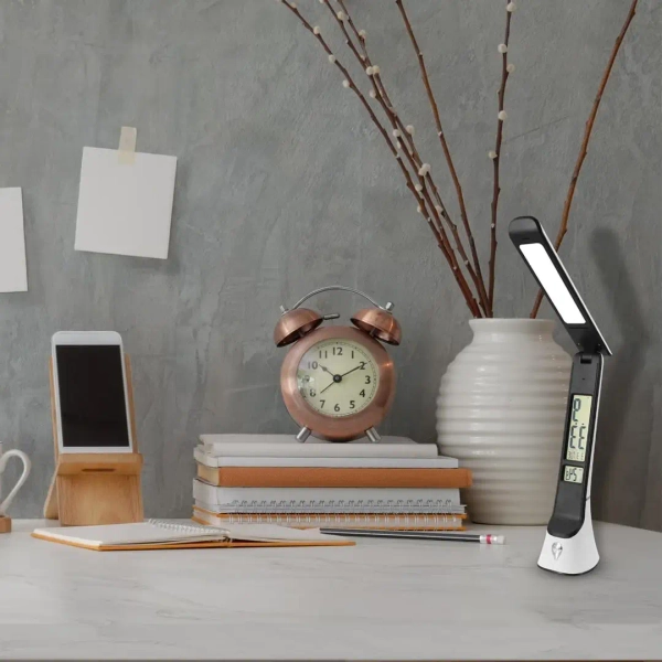 Biurkowa lampa ściemnialna TORI ML6107 LED 5W 3000-6000K biała czarna