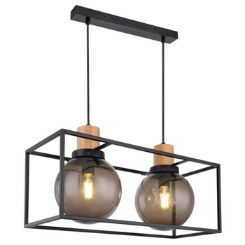 Zwisowa lampa Retro 32-00750 Candellux klatka balls dymiona czarna