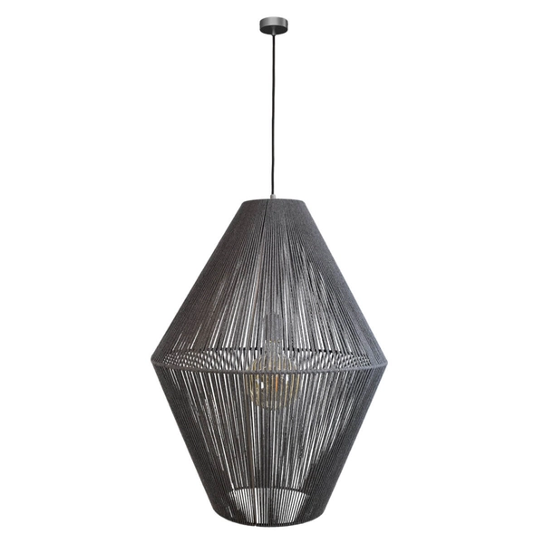 Lampa zwisająca Hagata 5125 Shilo cage boho klatka do salonu szary