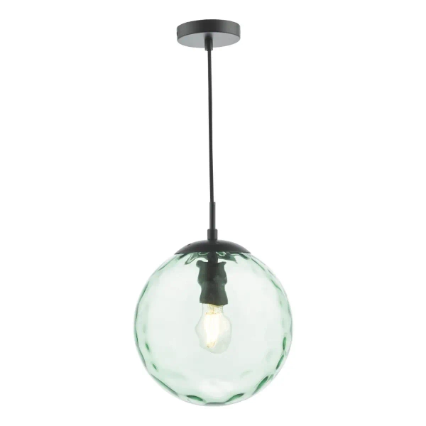 Salonowa lampa wisząca Ripple SP72-RIP8824 kula zielony czarny