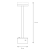 Bezprzewodowa lampa stołowa Sam ML1386 LED 5W 3000K USB-C czarny złoty