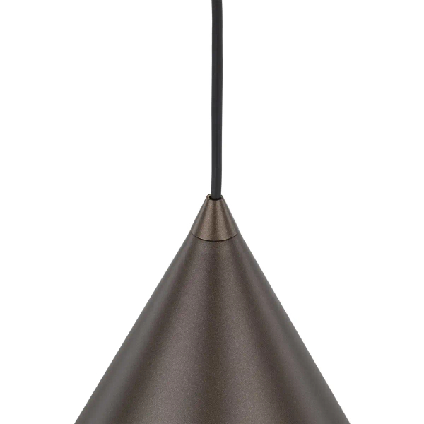 Zwieszana lampa stożkowa CONO 10037 do salonu brązowy
