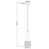Salonowa lampa wisząca nad stół Amo LP-0702/1P BK metalowa czarna