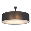 Okrągły plafon sypialniany Rondo 4245 TK Lighting tkaninowy czarny biały