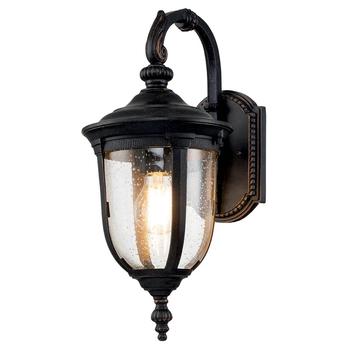 Ogrodowy kinkiet ścienny Cleveland CL2-S latarenka IP44 postarzany brąz