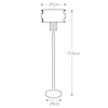 Lampa podłogowa Laguna QZ-LAGUNA-FL-A Quoizel klosz miedziany