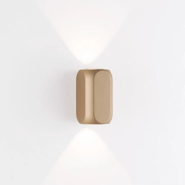 Ścienna lampa góra-dół YAGUARU LE44765 LED 8W 3000K metalowy złoty