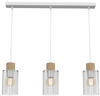 Lampa wisząca Madera MLP8555 na listwie biała drewniana