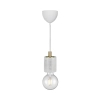 Lampa wisząca marmurowa SIV 45883001 do jadalni biała