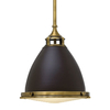 Retro lampa wisząca Amelia HK-AMELIA-P-M-RB do jadalni brązowy czarny
