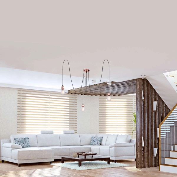 Industrialna LAMPA wisząca OLIVER A32-3 Globo loftowa OPRAWA metalowa ZWIS pająk czarny miedziany