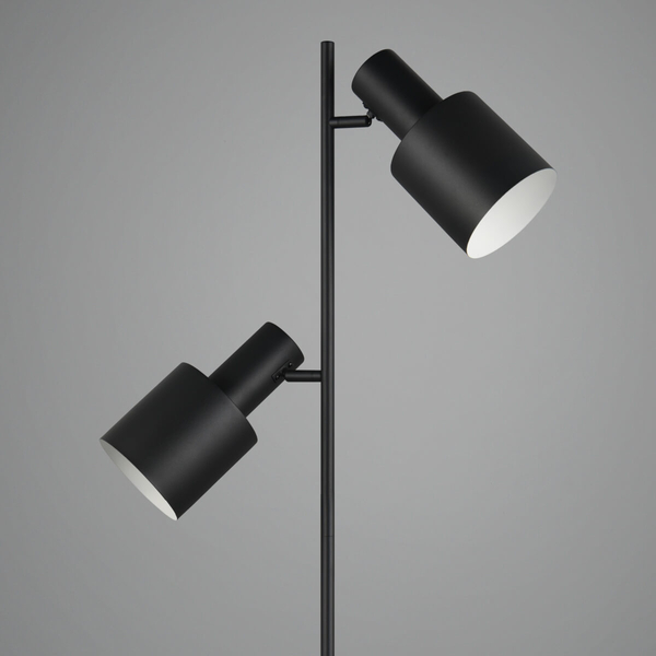 Podłogowa lampa ELIOR DL232419400 Trio reflektorki metalowa czarna