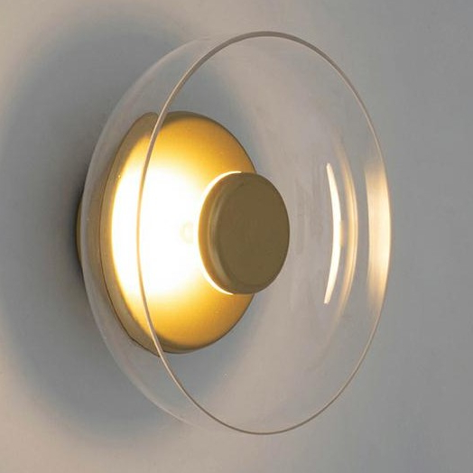 Szklany kinkiet Eden Wall lampa ścienna LED 6,4W 3000K złota